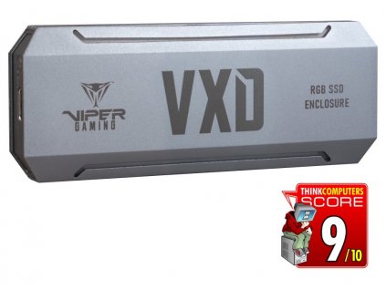 PATRIOT VXD Portable RGB SSD Enclosure / RGB rámeček pro PCIe NVMe SSD/ USB-C Gen 3.2 / hliníkový