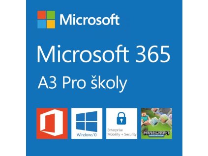 Elektronická licence: Microsoft CSP Microsoft 365 A3 for faculty (pro školy) předplatné 1 rok, vyúčtování ročně