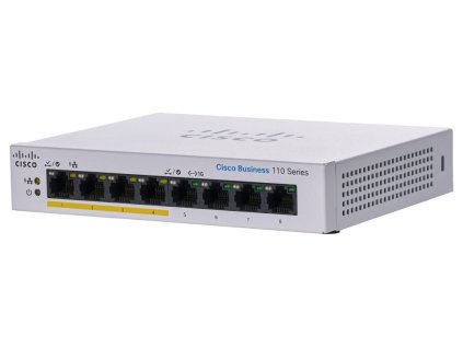 Cisco CBS110-8PP-D-EU 8-port GE Unmanaged Switch, 4x PoE, Desktop