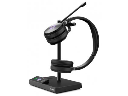 Yealink WH62 Dual náhlavní souprava, DECT, dvouušní, bezdrátové, MS Teams, základnová stanice