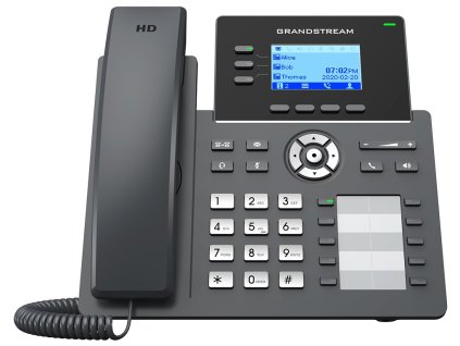 Grandstream GRP2604/ VoIP telefon/ 2,48" podsvícený grafický display/ 6x SIP/ 2x LAN/ GDMS