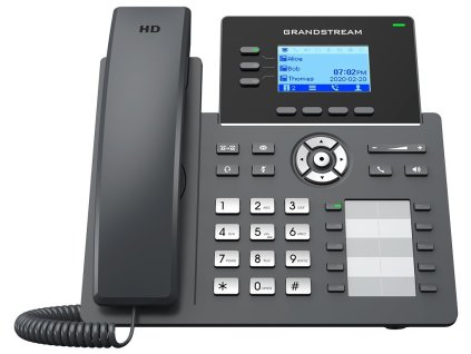 Grandstream GRP2604P/ VoIP telefon/ 2,48" podsvícený grafický display/ 6x SIP/ 2x LAN/ PoE/ GDMS