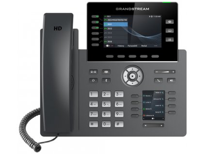 Grandstream GRP2616 VoIP telefon, 6x SIP, barevný 4,3" displej, 2x Gbps RJ45, PoE, DualBand WiFi, BT, 1x USB