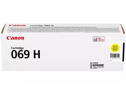 Canon originální vysokokapacitní toner Cartridge 069 H Y žlutý, MF752Cdw, 754Cdw, LBP673Cdw, kapacita 5 500 stran