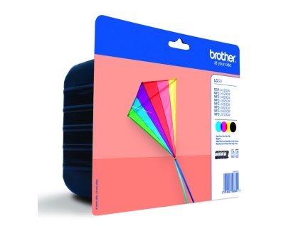 BROTHER inkoustová náplň LC-223VALBP/ multipack/ Černá + tři barvy/ 4x 550 stran