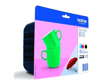 BROTHER inkoustová náplň LC-227XLVALBP/ multipack/ Černa + tři barvy/ 4x 1200 stran