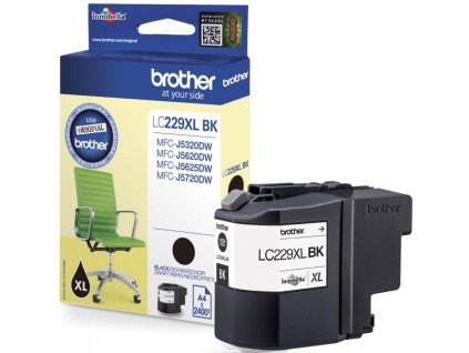 BROTHER inkoustová náplň LC-229XLBK/ Černá/ 2400 stran - pouze MFC-J5xxxDW