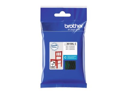 BROTHER inkoustová náplň LC-3619XLC pro Brother MFCJ2330, 3530, 3930 / azurová