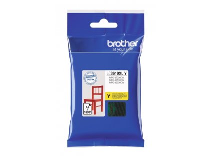 BROTHER inkoustová náplň LC-3619XLY pro Brother MFCJ2330, 3530, 3930 / žlutá