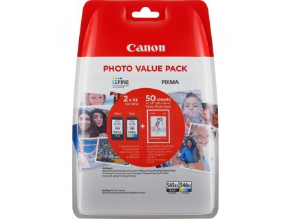 Canon Cartridge PG-545XL/CL-546XL (CMYBk) + 50x GP-501 pro PIXMA MG2450, MG2550, MG2555, MX495, MG2950