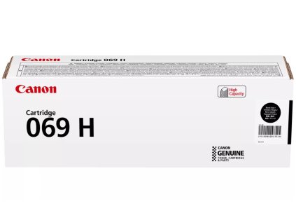 Canon originální vysokokapacitní toner Cartridge 069 H BK černý, MF752Cdw, 754Cdw, LBP673Cdw, kapacita 7 600 stran