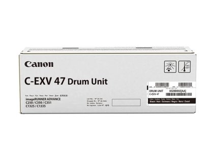 Canon originální  DRUM UNIT C-EXV47 BLACK  iR Advance C250/ C350/C351/C1335/C1325 Black podle typu 39 000 stran A4 (5%)