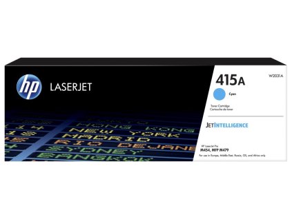 HP toner W2031A (azurový, 2100str.) pro Color LaserJet Pro M454dn,M454dw,MFP M479fdn,MFP M479fdw