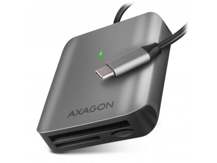 AXAGON externí čtečka paměťových karet microSD/SD/CF / CRE-S3C / USB-C 3.2 Gen 1 / UHS-II / hliníkové tělo