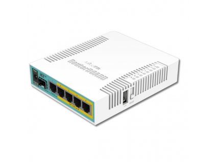MikroTik RouterBOARD RB960PGS, hEX PoE, 800MHz CPU, 128MB RAM, 5xGLAN, USB, L4, PSU