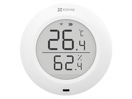 EZVIZ chytrý senzor teploty a vlhkoměr T51C/ Zigbee 3.0/ dosah 200m/ životnost 1 rok/ baterie CR2450/ bílý