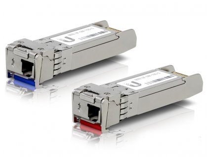 Ubiquiti Single-Mode optický modul SFP+, 10Gbit, BiDi - sada 2 kusů