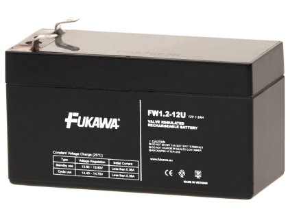 FUKAWA olověná baterie FW 1,2-12 U do APC/ AEG/ EATON/ Powerware/ 12V/ 1,2Ah/ životnost 5 let/ Faston F1-4,7mm