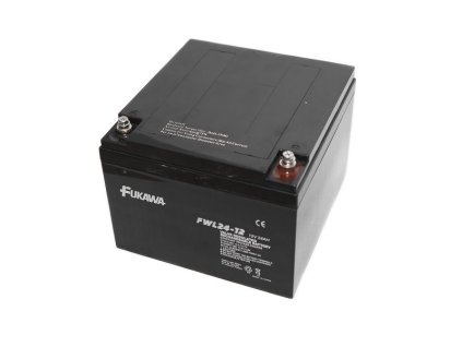 FUKAWA olověná baterie FWL 24-12 do APC/ AEG/ EATON/ Powerware/ 12V/ 24Ah/ životnost 10 let/ závit M5