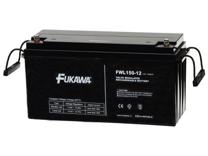 FUKAWA olověná baterie FWL 150-12 do UPS APC/ AEG/ EATON/ Powerware/ 12V/ 150Ah/ životnost 10 let/ závit M8
