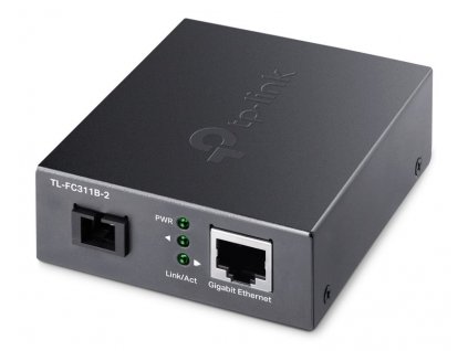 TP-Link TL-FC311B-2 WDM Media Konvertor 1x 10/100/1000 Mbps RJ45/ 1x 1000Mbps SC/ Eth/Optika (single-mode), 2km