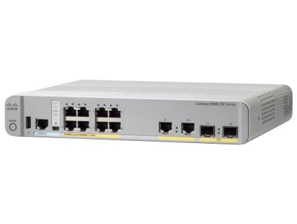 Cisco Catalyst switch WS-C2960CX-8PC-L   8 GE PoE+ 124W, 2x1G SFP, 2x1G Copper,  Lan Base