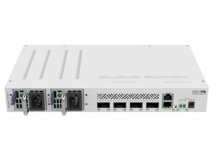 Mikrotik Cloud Switch CRS504-4XQ-IN, 650 MHz CPU, 64 MB RAM, 1x LAN, 4x QSFP28,  2x PSU, L5