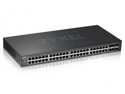 ZyXEL GS2220-50, EU region, 48-port GbE L2 Switch with GbE Uplink (1 year NCC Pro pack license bundled)