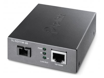 TP-Link TL-FC111B-20 WDM Media Konvertor 1x 10/100 Mbps RJ45/ 1x 100Mbps SC/ Eth/Optika (single-mode)