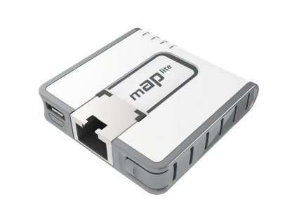 MikroTik RouterBOARD RBmAPL-2nD, mAP lite, ROS L4, 1xLAN, plast. krabice, napájecí adaptér
