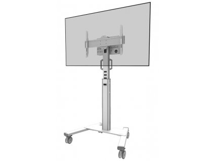 Neomounts Select FL50S-825WH1/Držák displeje/vozík/37-75"/4 kolečka/VESA 600X400/nosn. 70kg/nast.výšky/náklon/bílý