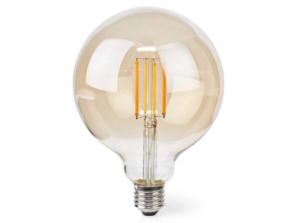 NEDIS Wi-Fi chytrá LED žárovka s vláknem/ E27/ G125/ 7W/ 230V/ 806lm/ teplá bílá/ 1800 - 3000K/ stmívatelná
