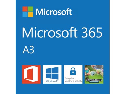 Elektronická licence: Microsoft 365 A3 for students use benefit (pro studenty zdarma) předplatné 1 rok, vyúčtování ročně