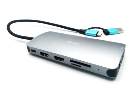 i-tec dokovací stanice USB 3.0/ USB-C/ TB/ USB-C 3.2/ 4x USB-A/ 2x HDMI/ VGA/ LAN/ micro SD/SD/ PD 100W