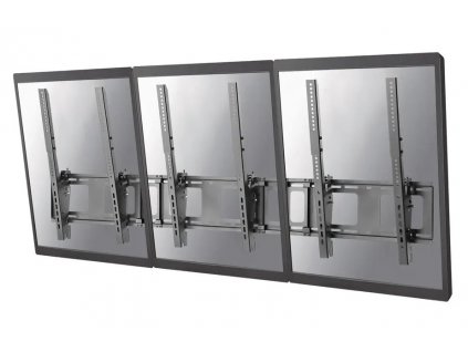 Neomounts NS-WMB300PBLACK/Držák displeje/na stěnu/40-52"/menu board vertikální sklopný/VESA 400X600/nosn. 3x50kg/3 displ
