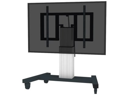 Neomounts  PLASMA-M2550TSILVER / Motorised Mobile Floor Stand (90° tilt) - VESA 200x200 up to 800x600 / Silver