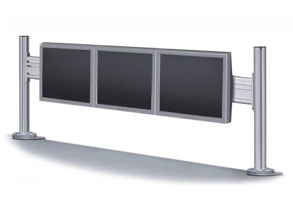 Neomounts  FPMA-DTB100 / Flat Screen Desk Toolbar for 3 screens (43 x 100 cm) / Silver
