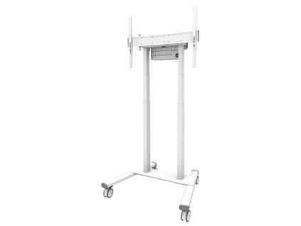 Neomounts FL55-875WH1/Držák displeje/vozík/37-100"/4 kolečka/VESA 800X600/nosn. 110kg/mot. nast.výšky/bílý