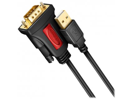 AXAGON aktivní převodník z USB-A (2.0) na RS-232 / ADS-1PSN / Čip Prolific / 1,5m