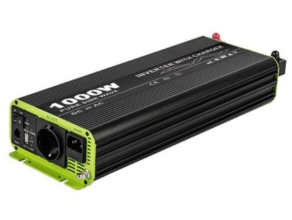 KOSUNPOWER UPS záložní zdroj s externí baterií 1000W, baterie 12V / AC230V čistý sinus