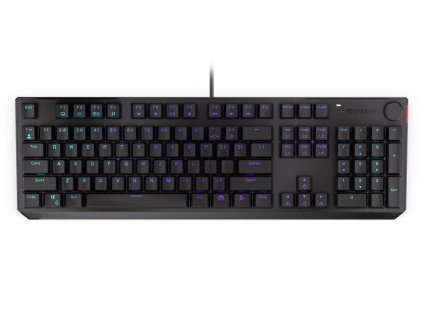 Endorfy herní klávesnice Thock Blue / USB / blue sw. / drátová / mech. / US / / PBT double-shot keycaps / černá RGB
