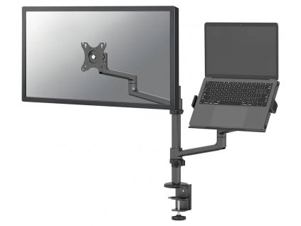 Neomounts DS20-425BL2/Držák displeje a notebooku/na stůl/17-27"; 11,6-17,3"/svorka+průch./VESA 100X100/nosn. 8+5kg/černý