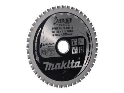 kotouč pilový ocel Efficut 136x1.1x20mm 45Z = old B-69272
