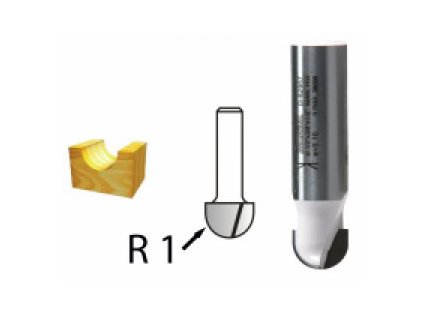 Žlábkovací fréza stopka 12 mm,25,4x16x57 mm