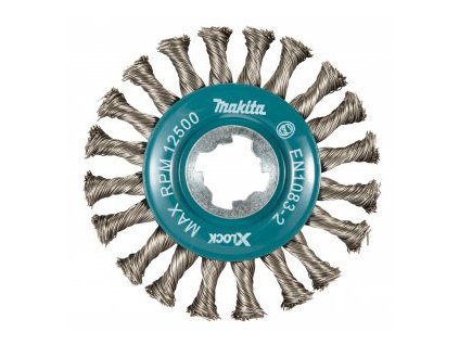 kotoučový kartáč z nerezového drátu-splétaný drát průměr 0,5mm X-LOCK 115mm