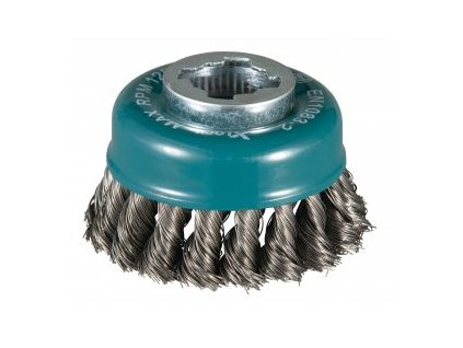 miskovitý kartáč z ocelového drátu-splétaný drát  průměr 0,35mm X-LOCK 80mm