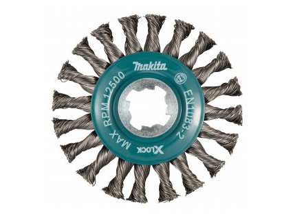 kotoučový kartáč z ocelového drátu-splétaný drát průměr 0,5mm X-LOCK 115mm