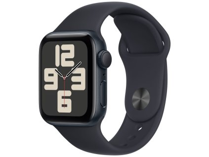 Apple Watch SE GPS 40mm Midnight Aluminium Case with Midnight Sport Band - M/L