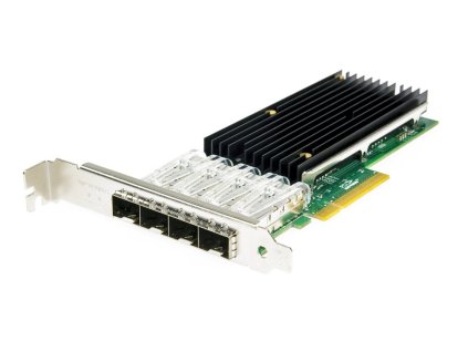XtendLan PCI-E síťová karta, 4x 10Gbps SFP+, Intel X710, PCI-E x8