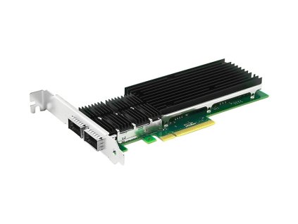 XtendLan PCI-E síťová karta, 2x 40Gbps QSFP+, Intel XL710, PCI-E x8